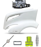 Hood Fender Fiberglass Driver 2018+ Volvo VNL