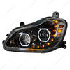 UNITED PACIFIC 35743 Black 10 LED Headlight for 2013-2021 Kenworth T680, Driver Side