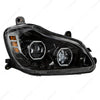 UNITED PACIFIC 35744 Black 10 LED Headlight for 2013-2021 Kenworth T680, Passenger Side