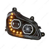 UNITED PACIFIC 35744 Black 10 LED Headlight for 2013-2021 Kenworth T680, Passenger Side