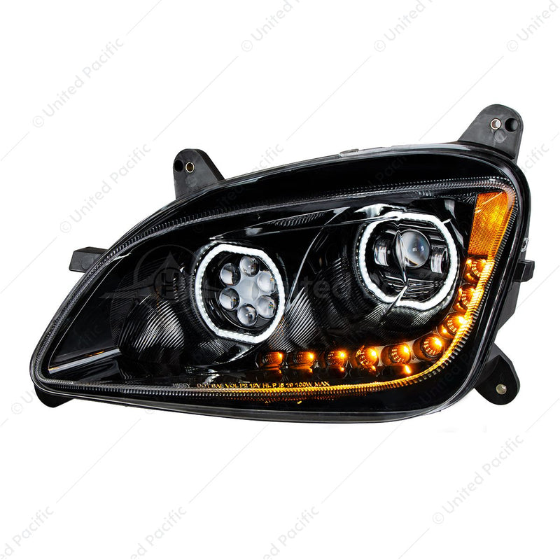 UNITED PACIFIC 35747 35748 10 LED Headlight For 2010-2016 Peterbilt 587 & 2012-2021 579, Set