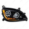 UNITED PACIFIC 35747 35748 10 LED Headlight For 2010-2016 Peterbilt 587 & 2012-2021 579, Set