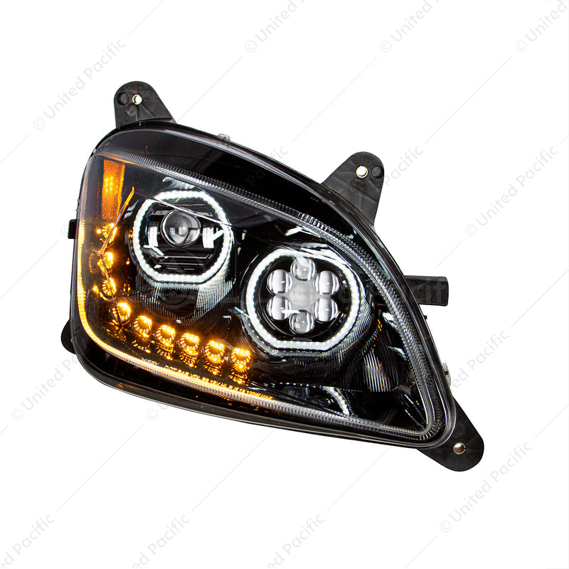 UNITED PACIFIC 35748 10 LED Headlight For 2010-2016 Peterbilt 587 & 2012-2021 579, Passenger Side