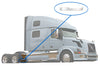 Stripe Chrome Trim for Rear Step Fairing Panel 37" (95 cm) Passenger Side (14R) 2004-2017 Volvo VNL