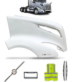 Hood Fender Fiberglass Passenger 2018+ Volvo VNL