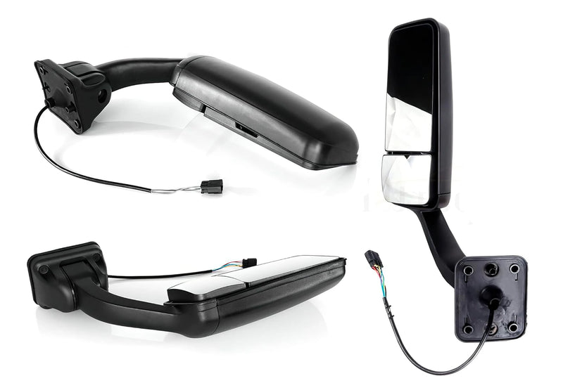 Heated Door Side Mirrors Black Set 2008-2017 Freightliner Cascadia 125 113