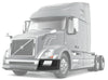 Bumper Corner w/ Fog Hole Plastic w/Chrome Trims Driver 2004-2015 Volvo VNL