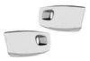 Bumper Corners with Fog Hole Chrome Set 2013-2021 Peterbilt 579