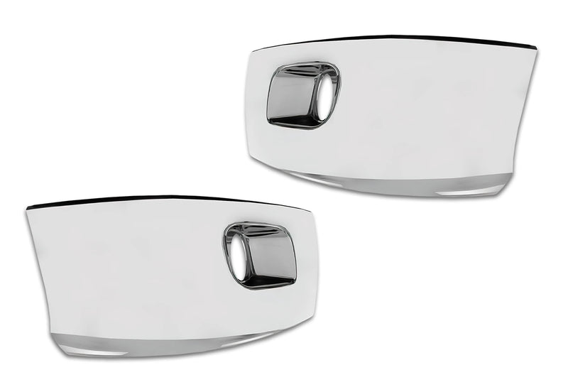 Bumper Corners with Fog Hole Chrome Set 2013-2021 Peterbilt 579