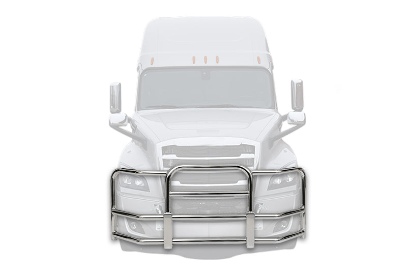 Full Front Grille Guard 90" x 36" Chrome 2018+ Freightliner Cascadia 126 116