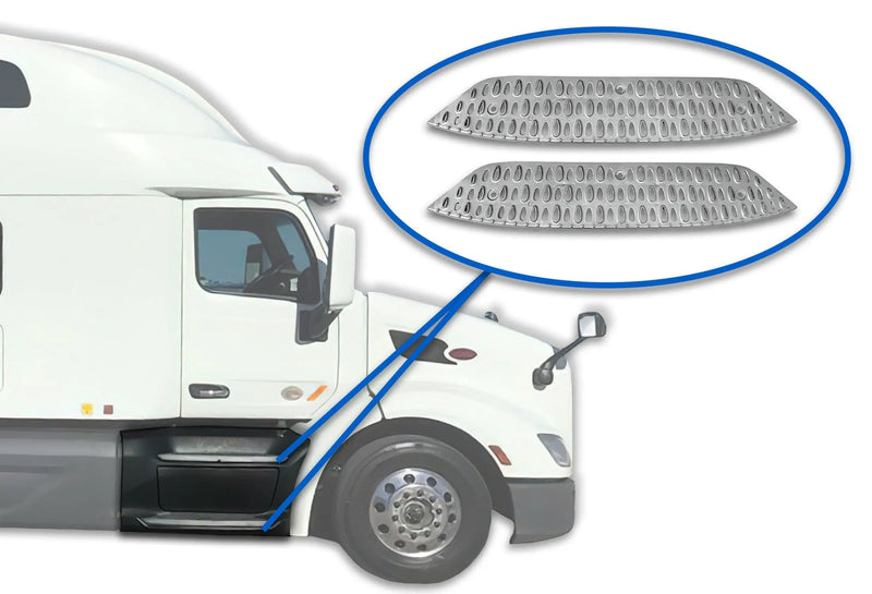 Front Fairing Metal Steps 2 Pcs for Peterbilt 579 2013-2021 - 