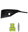 Bumper Cover Black Plastic With Fog Hole Passenger 2022+ Kenworth T680
