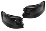 Bumper Corners w/ Fog Hole Plastic w/ Brackets Set 2004-2015 Volvo VNL