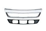 Center Bumper Chrome Trim and Screen with Fog Holes International LT625