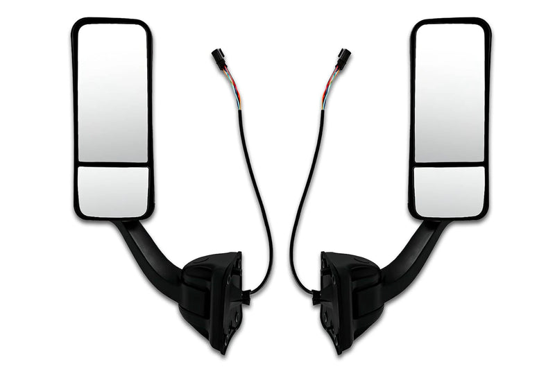 Heated Door Side Mirrors Black Set 2008-2017 Freightliner Cascadia 125 113
