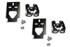 Bumper Corners No Fog Holes w/ Chrome Trims & Brackets Set 2004-2015 Volvo VNL