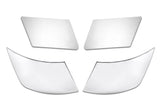 Bumper Corners w/ Fog Holes w/Chrome Trims Set 2004-2015 Volvo VNL