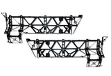 Brackets for Front Step Fairing Panels Set 2022+ Kenworth T680 Next Gen
