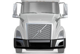 Plastic Bumper Set with Chrome Trim and Brackets without Fog Light Holes Volvo VNL 2018+ - 