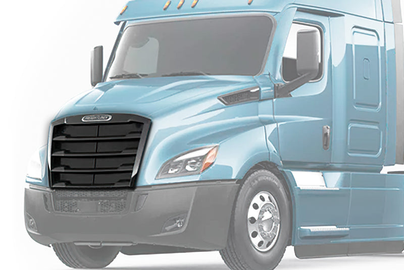 Front Grille Black with Steel Bug Screen 2018+ Freightliner Cascadia 116 126
