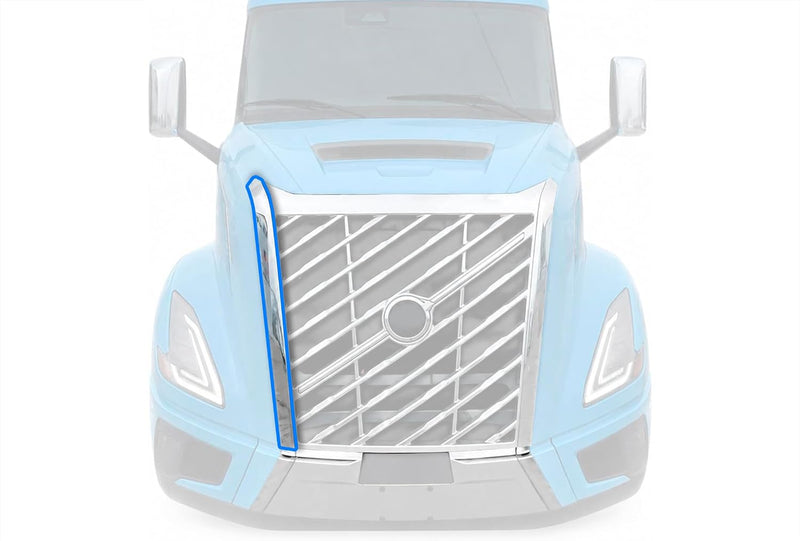 Trim Moulding Chrome fit Front Grille Passenger 2025 2026 Volvo VNL