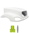 Fiberglass Hood with Hinges Cross Bar 2001-2009 Freightliner Columbia