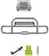 Gray Front Grille Deer Moose Bumper Guard International RH (plastic bumper w/central fog lights)