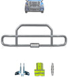Gray Front Grille Deer Moose Bumper Guard 2008-2017 Freightliner Cascadia 125 113