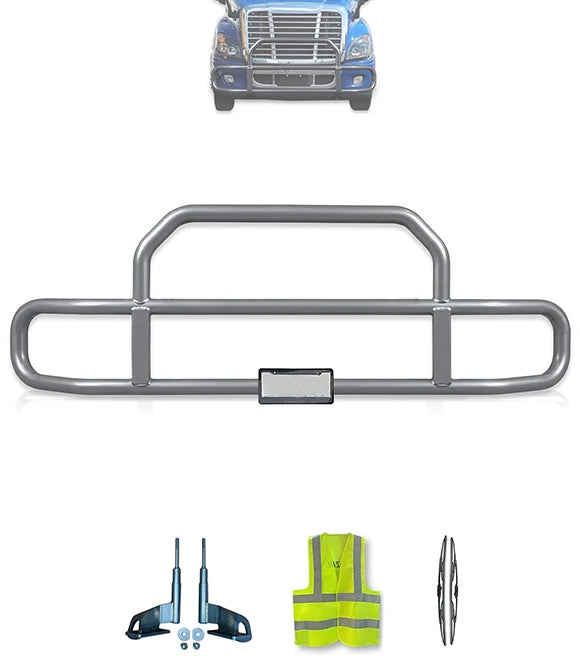 Gray Front Grille Deer Moose Bumper Guard 2008-2017 Freightliner Cascadia 125 113