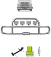 Gray Front Grille Deer Moose Bumper Guard International RH (plastic bumper w/central fog lights)