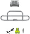Gray Front Grille Deer Moose Bumper Guard International RH (plastic bumper w/central fog lights)