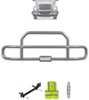 Gray Front Grille Deer Moose Bumper Guard 2018+ International LT LT625 (plastic bumper)