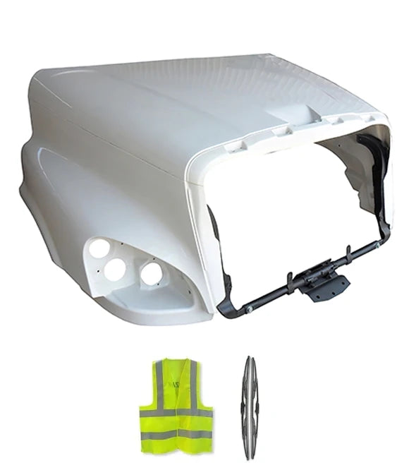 Fiberglass Long Hood w/Cross Bar 2008-2017 Freightliner Cascadia 125