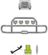 Gray Front Grille Deer Moose Bumper Guard 2008-2017 International ProStar (plastic bumper)