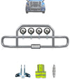 Gray Front Grille Deer Moose Bumper Guard 2008-2017 Freightliner Cascadia 125 113