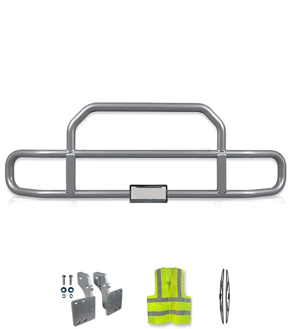 Gray Front Grille Deer Moose Bumper Guard 1999-2003 Mack CH Set-Back