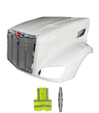 Fiberglass Long Hood Modified Style w/Front Grille 2014-2022 Peterbilt 579