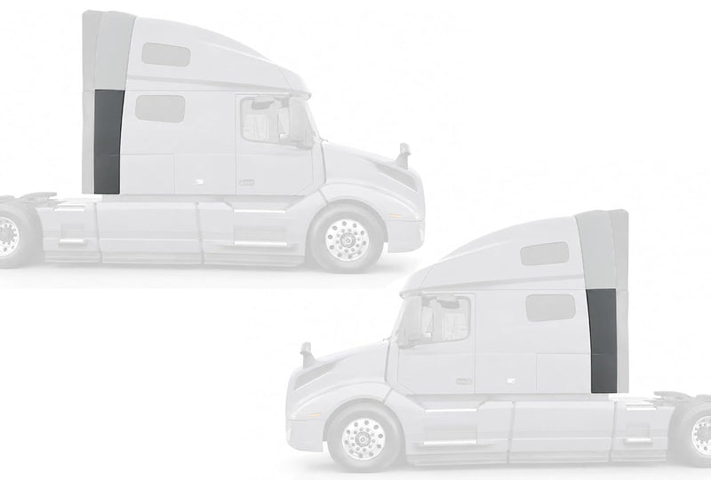 Lower Wind Cab Cabin Fairings w/Brackets Set Passenger and Driver 2018-2024 Volvo VNL