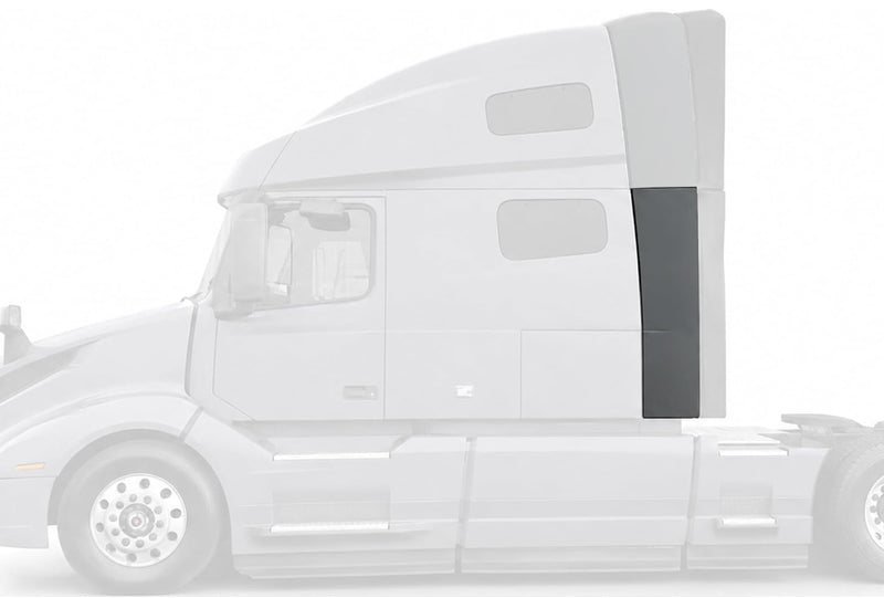 Lower Wind Cab Cabin Fairing w/Brackets Set Driver 2018-2024 Volvo VNL