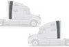 Upper and Lower Wind Cab Cabin Fairings w/Brackets Full Set Passenger & Driver 2018-2024 Volvo VNL
