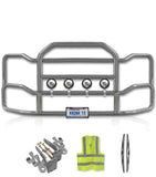 Grille Guard Large Chrome with Lights 2010+ Kenworth T700