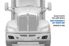 Fog Light Bezels Black Plastic Set Kenworth T660