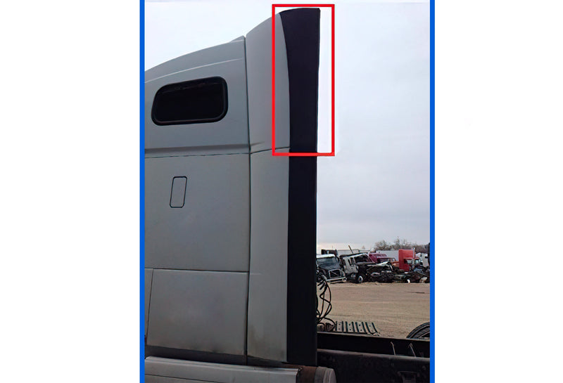 Upper Top Wind Cab Cabin Fairing Extension Air Deflector Driver 2004-2017 Volvo VNL