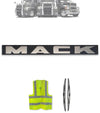 Hood Emblem Front Mack Plastic Chrome Logo