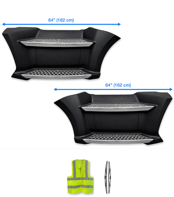 Front Step Fairing Panels 64" (162 cm) with Steps Set Kenworth T680 2013 -2021