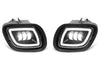 Full LED Projector Fog Lights Black Pair Freightliner Cascadia 2008-2017 - 