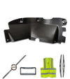 Air Deflector Black Plastic Driver 2018+ Volvo VNL