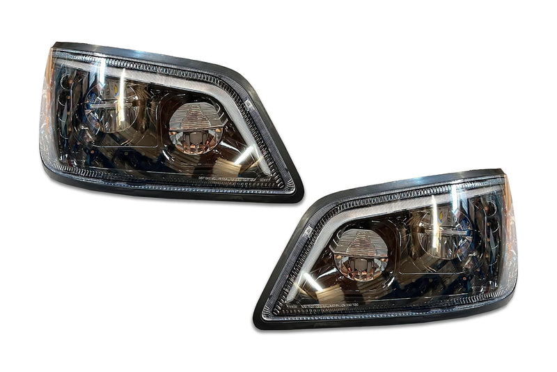 Headlights LED 12V Black Set 2014-2016 Hino