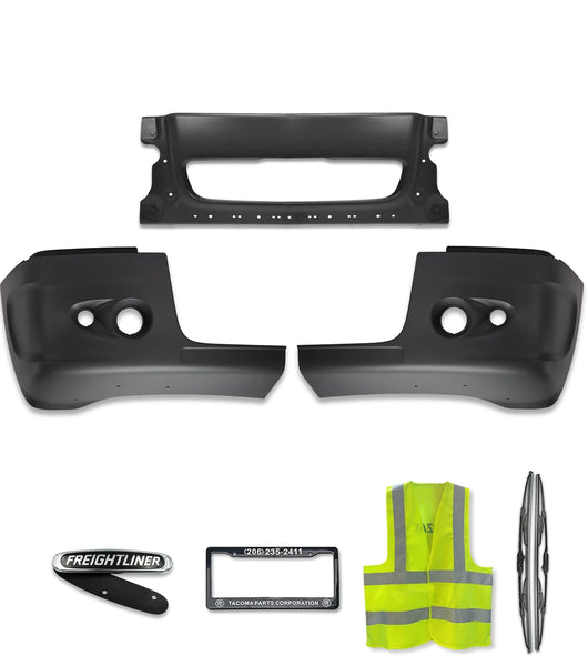 Bumper Center and Corners With Holes Set 2005-2011 Freightliner Century 112 120