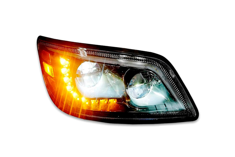Headlight LED 12V Black Passenger 2014-2016 Hino